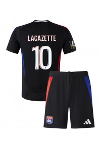 Olympique Lyonnais Alexandre Lacazette #10 Babytruitje Uit tenue Kind 2024-25 Korte Mouw (+ Korte broeken)